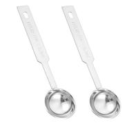 5 ml, mini misurino in acciaio inox, 2 cucchiai dosatori in metallo, cucchiai dosatori in metallo, cucchiaino da caffè, cucchiaino, cucchiaino da tè, cucchiaino da caffè, per cuocere e cucinare in