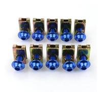 5 mm 10pcs clip clip a vite da dadi a molla universale per S1000RR 4 S1000R S1000XR R1200RS G310R R1200GS F800GS F700GS Sostituzione del mercato post -vendita(Blue)