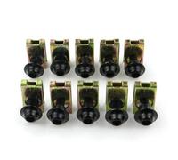 5 mm 10pcs clip clip a vite da dadi a molla universale per S1000RR 4 S1000R S1000XR R1200RS G310R R1200GS F800GS F700GS Sostituzione del mercato post -vendita(Black)