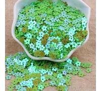 5 mm Cinque petali Fiore Illusion Paillettes colorate Cucite a mano Fai da te Perline di fiori piccoli Accessori per abbigliamento Decorazione in argilla di C-YWH11-5 mm 1500 pezzi