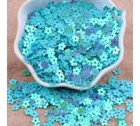 5 mm Cinque petali Fiore Illusion Paillettes colorate Cucite a mano Fai da te Perline di fiori piccoli Accessori per abbigliamento Decorazione in argilla di C-YWH13-5 mm 1500 pezzi