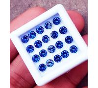 5 Mm Pietra Preziosa Naturale Zaffiro Blu Taglio Rotondo 20 Pz Lotto PB10