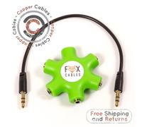 5 Modo Stereo Aux Splitter. 1 IN 5 Out. Audio 3.5mm Hub Trs Adattatore