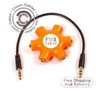 5 Modo Stereo Aux Splitter. 1 IN 5 Out. Audio 3.5mm Hub Trs Adattatore
