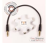 5 Modo Stereo Aux Splitter. 1 IN 5 Out. Audio 3.5mm Hub Trs Adattatore