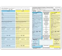 5 Moduli CID-CAI per Constatazione Amichevole di Incidente in Italiano - Confezione da 5 - Archivio e Gestione Sinistri - Modulo Blu per Assicurazioni