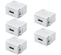 5 moduli di alimentazione USB: 2,1 A, adattatore di commutazione, presa da 220 V su trasformatore da 5 V, per smartphone e dispositivi