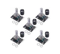 5 Moduli Encoder Rotativi A 360 Gradi KY-040, Scheda di Sviluppo con Sensore A Mattoncino e Pulsanti da 15 X 16,5 mm per
