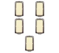 5 MODULI INTERRUTTORE UNIPOLARE, BIANCO, COMPATIBILE CON BTICINO MAGIC, MODULI E FRUTTI 100% COMPATIBILI, MATERIALI DI ALTA QUALITA'