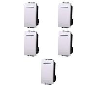 5 MODULI INVERTITORE 16A, BIANCO, COMPATIBILE CON BTICINO LIVING, MODULI E FRUTTI 100% COMPATIBILI, MATERIALI DI ALTA QUALITA'