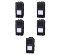 5 MODULI PRESA ETHERNET CAT6, NERO, COMPATIBILE CON BTICINO LIVING, PRESA DI RETE INTERNET, CONNETTORE RJ45, MODULI E FRUTTI 100% COMPATIBILI, MATERIALI DI ALTA QUALITA'