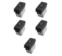 5 MODULI SPINA ANTENNA TV, NERO, COMPATIBILE CON VIMAR ARKE', SPINA CON CONNETTORE DIAMETRO 9,5MM, MODULI E FRUTTI 100% COMPATIBILI, MATERIALI DI ALTA QUALITA'