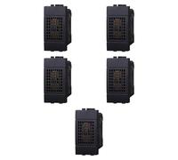 5 MODULI SUONERIA, NERO, COMPATIBILE CON BTICINO LIVING, PER CAMPANELLO, AVVISATORE ACUSTICO, MODULI E FRUTTI 100% COMPATIBILI, MATERIALI DI ALTA QUALITA'