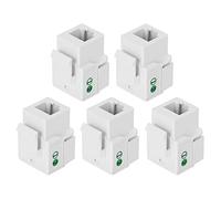 5 moduli telefonici CAT3 Keystone, presa RJ11 a 4 pin, terminale terminale, presa telefonica singola con protezione antipolvere, accessori per cablaggio di rete