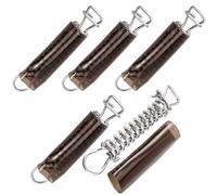 5 molle in acciaio inox per copertura della piscina, molla di copertura per piscina da 20,3 cm, con anello a D e copertura in vinile per ancoraggio/resistenza ai detriti