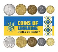 5 Monete dell'Ucraina dall'Europa | Vecchio Lotto di Monete Ucraine da Collezione | Scelta Perfetta per il Tuo Banco delle Monete, Portamonete e Album di Collezione