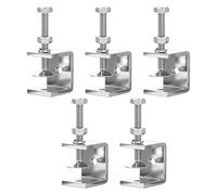 5 morsetti a C in acciaio inossidabile 304, morsetto Tiger in metallo resistente con apertura della ganascia stabile da 25 mm/0,98" per montaggio su legno e saldatura