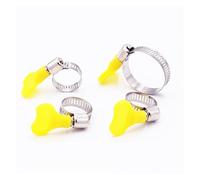 5 morsetti per pantaloni in acciaio inox, regolabili da 6 mm a 32 mm, con manico in plastica, per homebrew, acquario, tubi per tubi automotive (da 16 a 25 mm)