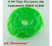 5 MT Tubo siliconico per Carburante colore VERDE CLEAR 5 X 8 MM