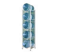 5 n Water Bottle Sto Rack - Impilabile per secchi e distributori d'acqua Design a doppia fila 34 x 34 x 135 cm
