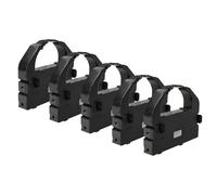 5 nastro inchiostrato per Epson LQ 2550 Plus Color LQ 670 LQ 680 LQ 680 Pro nero