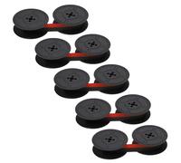 5 nastro inchiostrato per Triumph-Adler Factura 40 Factura 4 nero-rosso