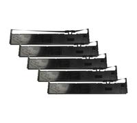 5 nastro inchiostrato sostituisce Epson C13S015384, S015384 nero