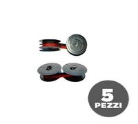 5 NASTRO SEIKO 3 PUNTE ROSSO NERO COMPATIBILE PER CALCOLATRICI OLIVETTI CANON
