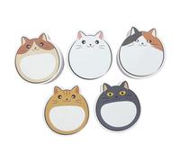 5 Note A Forma Gatto Con Autoadesive Blocco Per Appunti Autoadesivi Blocchetti Appunti Ufficio Scolastico Set
