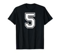 5 Numero Cinque Team Sports Graphic Design Matching Varsity Maglietta