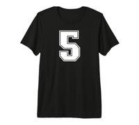 5 Numero Cinque Team Sports Graphic Varsity Matching Maglietta Premium