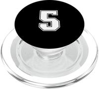 5 Numero Cinque Team Sports Graphic Varsity Matching PopSockets PopGrip per MagSafe