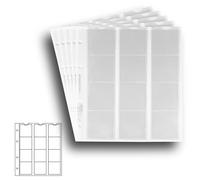 5 Numismatic Prophila Kobra Coin Sheets, 12 Pockets up to 44 mm Diameter