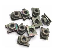5 o 10 o 15 o 20 pezzi da 5 mm adatti for M5 auto moto scooter ATV ciclomotore e-bike copertura in plastica fermo clip tipo U verde(20pcs)