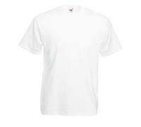 5 O 3 Confezione Uomo Fruit of the Loom 100% Cotone T-Shirt Tinta Unita Tee Top