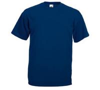 5 O 3 Confezione Uomo Fruit of the Loom 100% Cotone T-Shirt Tinta Unita Tee Top