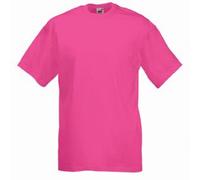 5 O 3 Confezione Uomo Fruit of the Loom 100% Cotone T-Shirt Tinta Unita Tee Top