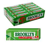 5 PACCHETTI GOMME MASTICARE BROOKLYN CHLOROPHYLL CLOROFILLA VERDE CHEWING GUM