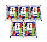 5 Pacchi Sigillati Panini FIFA World Cup 2026 Bundle Figurine Brand New