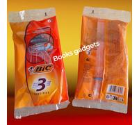 5 Pacchi (Tot. 30 Rasoi) Bic Lametta Rasoio Sensitive Tre Lame Rasatura Morbida
