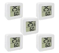 5 Pacco Display Digitale LCD Sensore Di Temperatura E Umidità Montato Su Parete