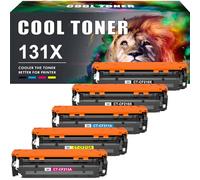 5-Pack 131X 131A Toner Compatibile per HP Laserjet Pro 200 Color MFP M276n | M276nw M251n M251nw M276 M251 Cartuccia Toner CF210X CF210A CF211A CF212A CF213A - Nero Ciano Giallo Magenta
