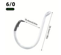 5-Pack Ami da Pesca Fluorescenti al Buio, Acciaio al Carbonio per Profondo, Notturna e di Grandi Pesci, Ideali per Pesce Gatto, , Cernia, , Sgombro, ecc