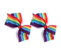 5 Pack Fiocco Per Capelli Del Festival Arcobaleno Fermaglio Ragazze