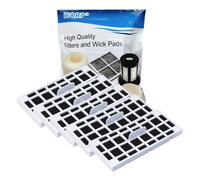 hqrp Filtro aria frigorifero per Ge Caffè Serie – Ricambio ODORFILTER – Confezione da 5
