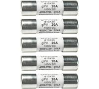 5-Pack HQRP Fusibile Fotovoltaico Veloce CFPV-1038 gPV 20A 1000V
