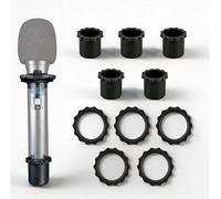 5 Pack | Kit di Stabilità Anti-Rotolamento per Microfono con Anello in Gomma e Protettore Silicone Antiscivolo per Montaggio Sicuro su Supporto