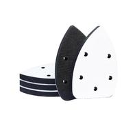 5 Pack Mouse Detail Sanding Interface Pad Hook and Loop - Triangle Sanding Pads with 5 Holes Foam Interface