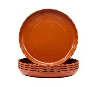 5 Pack Planter Saucers, Durable Thick Plastic Plant Saucers, Heavy Duty Planter Drip Tray for Indoor Outdoor Garden, 29cm