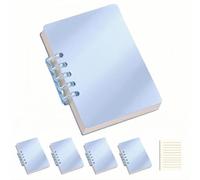 5 Pack Pocket Notebook,4"x3"Waterproof Spiral Notebooks,Mini Spiral Notebook,80 Sheets/160 Pages Pocket Notebook, Deliver 80 Sheets/160 Pages-Replacement cartridge for Home Office College School (Sky